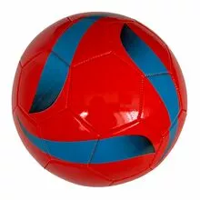 Мяч футбольный №5, PVC 1.6, машинная сшивка, красный