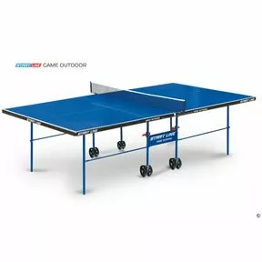 Стол теннисный Game Всепогодный с сеткой Синий