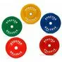 Комплект цветных каучуковых дисков для штанги от 5 до 25 кг по 2 шт (10 шт), 51 мм - вид 1