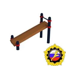 Лавочка для пресса с уклоном и перекладиной (PAW-27)