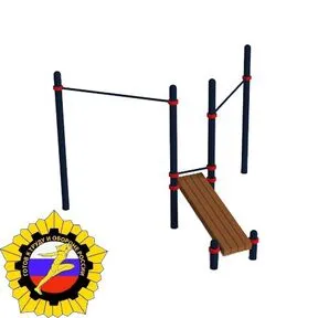 Комплекс из турника, турника «Maxi» и лавочки для пресса (PAW-40)