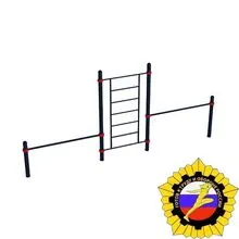 Шведская стенка и 2 перекладины «Maxi» (PAW-42)