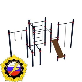 Гимнастический комплекс для воркаута с уличными брусьями «Мастер» (PAW-47)