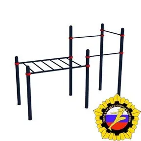 Комплекс «Рукоход «Дети» и 3 разновысотных турника» (PAW-50)