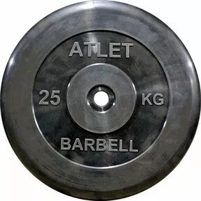 Диск обрезиненный 25 кг Atlet, 26 мм