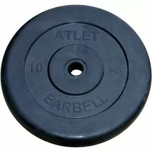 Диск обрезиненный 10 кг Atlet, 51 мм