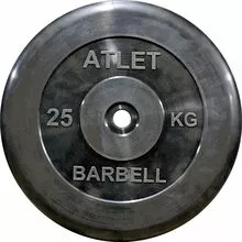 Диск обрезиненный 25 кг Atlet, 51 мм