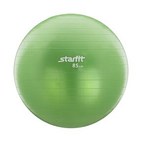 Мяч гимнастический GB-101 85 см, антивзрыв, зеленый, фиолетовый и черный