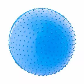 Мяч гимнастический массажный GB-301 55 см, антивзрыв, синий и фиолетовый
