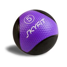 Медбол SKYFIT SF – MB5K 5 кг, фиолетовый с черным