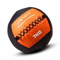 Тренировочный набивной мяч (медбол) мягкий Wall Ball Skyfit 7 кг, оранжевый с черным