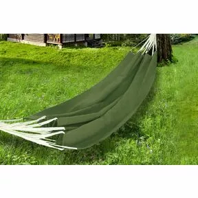 RG-15 «Оливковый» – гамак для дачи подвесной, ткань плотная льняная, 3 м 20 см