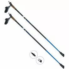 KV+Mistral 50% Carbon - палки для скандинавской ходьбы, фиксированные, размеры 100-130 см