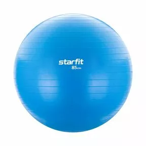 Гимнастический мяч (фитбол) GB-104, 85 см, без насоса, голубой, антивзрыв