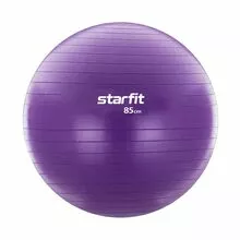 Гимнастический мяч (фитбол) GB-106, 85 см, с ручным насосом, фиолетовый, антивзрыв