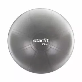 Гимнастический мяч (фитбол) PRO GB-107, 75 см, без насоса, серый, антивзрыв