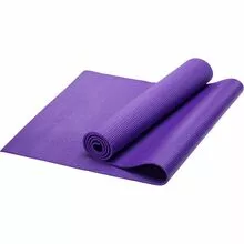 Коврик для фитнеса и йоги утолщенный 8 мм, ПВХ, 173x61, фиолетовый