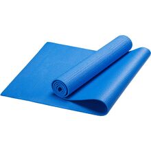 Коврик для фитнеса и йоги толстый и упругий 1 см, ПВХ - HKEM112-10-BLUE, 173x61 см, синий