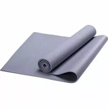 SunoFit Master - Коврик для фитнеса и йоги толстый и упругий 1 см, ПВХ, 173x61 см, серый
