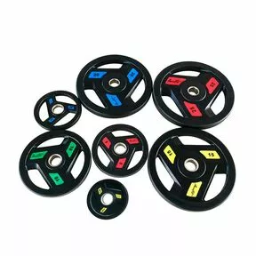 Aerofit AFPLC - Олимпийский обрезиненный диск для штанги 25 кг, черный/красный