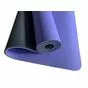 Коврик для фитнеса и йоги 10 мм, TPE - Aerofit AFTPE10, 183 х 61 см, фиолетовый/темно-серый - вид 2
