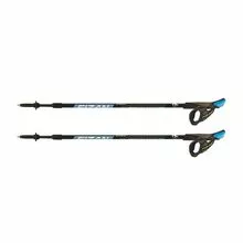 Fizan NW Speed blue - палки для скандинавской ходьбы, алюминий, телескопические, 2 секции, высота 75-125 см, черный-синий