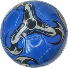 Мяч футбольный №5, PVC 1.8, машинная сшивка, синий-Mix