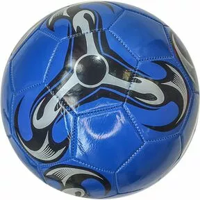 Мяч футбольный №5, PVC 1.8, машинная сшивка, синий-Mix