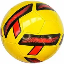 Мяч футбольный №5, PVC 1.8, машинная сшивка, желтый-Mix