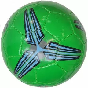 Мяч футбольный №5, PVC 1.8, машинная сшивка, зеленый-Mix