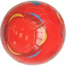Мяч футбольный №5, PVC 1.8, машинная сшивка, красный
