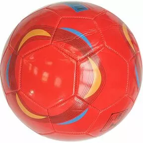 Мяч футбольный №5, PVC 1.8, машинная сшивка, красный