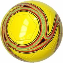 Мяч футбольный №5, PVC 1.8, машинная сшивка, желтый