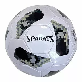 Мяч футбольный Пиксель 3-слоя, PU 3.6, 450 гр, машинная сшивка, бело-серый