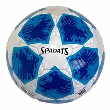 Мяч футбольный SP-505 3-слоя, PU 3.6, 450 гр, машинная сшивка, бело-синий