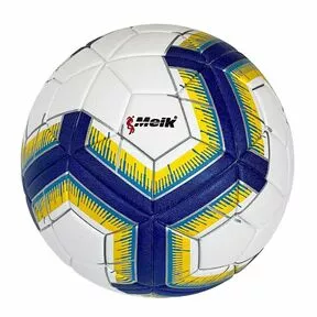Мяч футбольный №5, белый-синий-голубой-желтый 