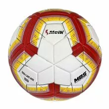 Мяч футбольный №5, белый-красный-желтый-розовый