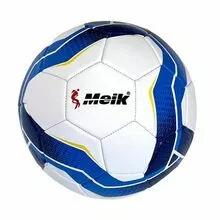 Мяч футбольный №5, белый-синий-голубой-желтый
