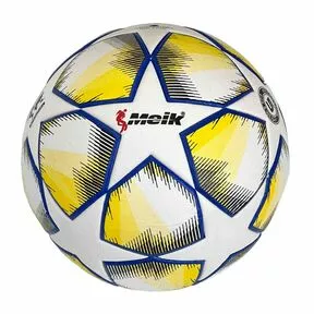 Мяч футбольный №5, белый-желтый-синий-черный
