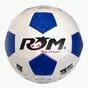 Мяч футбольный R&M-3009 3-слоя, PVC 1.6, 330 гр, машинная сшивка, белый-синий - вид 1