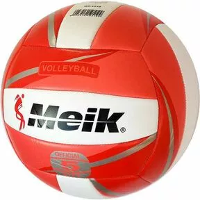 Мяч волейбольный Meik-QS-V519, TPU 2.5, 270 гр, машинная сшивка, красный