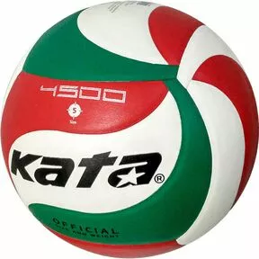 Мяч волейбольный Kata, PU 2.5, 280 гр, клееный, бут.кам, бело-зелено-красный