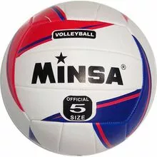 Мяч волейбольный, ПВХ 2.5, 260 гр, сине-красный