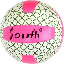 Мяч волейбольный, PVC 2.7, 280 гр, машинная сшивка, розовый