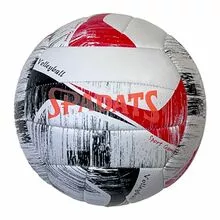 Мяч волейбольный, PU 2.7, 300 гр, машинная сшивка, бело-красно-черный