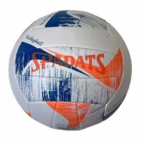 Мяч волейбольный, PU 2.7, 300 гр, машинная сшивка, бело-сине-оранжевый