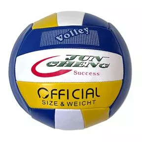 Мяч волейбольный, PVC 2.7, 265 гр, машинная сшивка, бело-сине-желтый