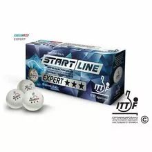 Мячи Start line EXPERT V40+ 3* (ITTF) (10 шт)