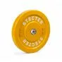 Цветной диск для штанги каучуковый, желтый, 15 кг, 51 мм - вид 1